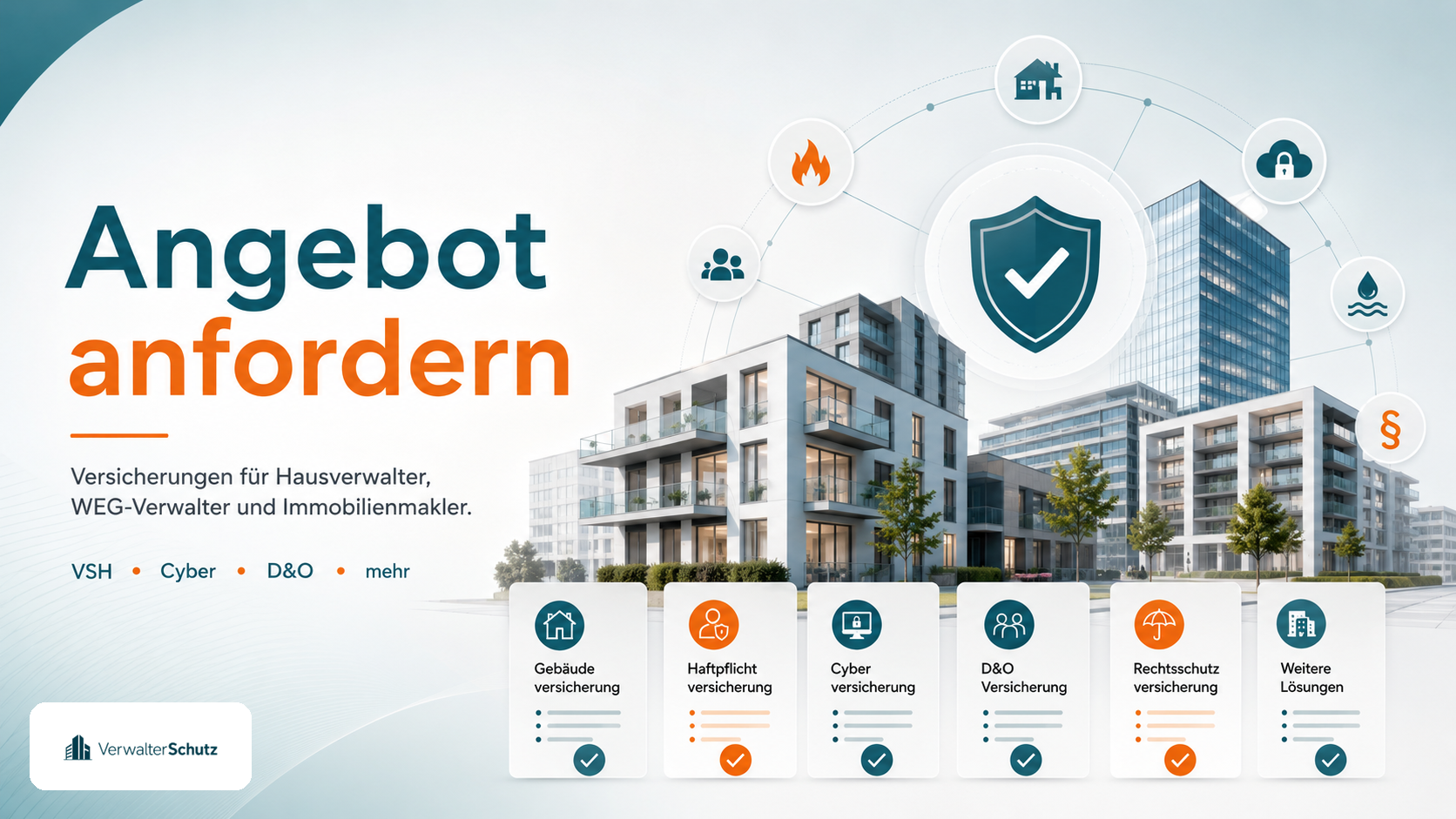 Angebot anfordern – Versicherungen für Hausverwalter, WEG-Verwalter und Immobilienmakler im Überblick