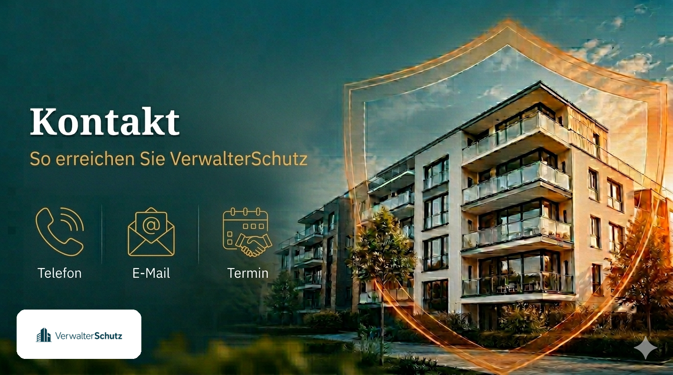 Kontakt – so erreichen Sie VerwalterSchutz: Telefon, E-Mail, Termin