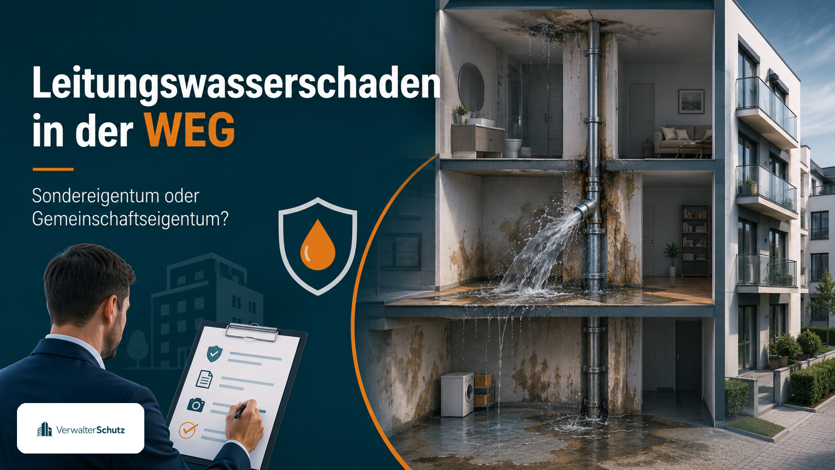 Leitungswasserschaden in der WEG – Sondereigentum oder Gemeinschaftseigentum
